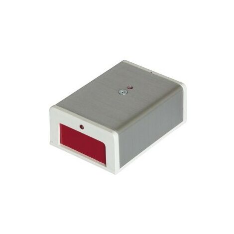 Cooper 484ME - Bouton panique électronique à mémoire LED - 1 Sortie Relais réarmable par coupure 12V - alim 12V