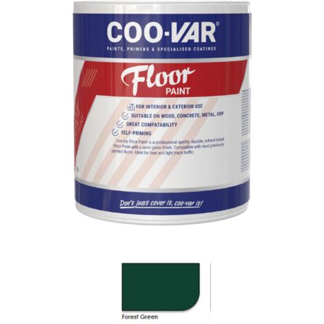 CooVar Floor Paint - Forest Green - 5 Litre