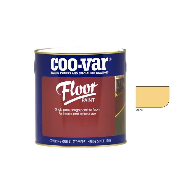 Coo-var - CooVar Floor Paint - Stone - 5 Litre - Stone