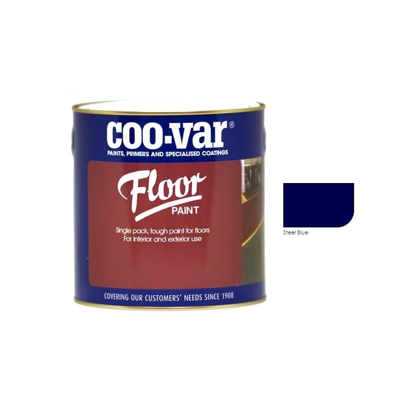 CooVar Floor Paint - Steel Blue - 5 Litre