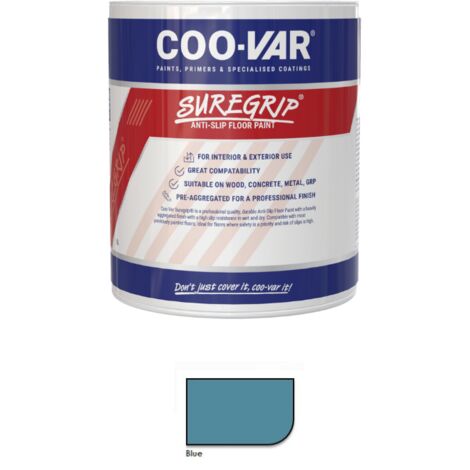 CooVar Suregrip Anti Slip Floor Paint - Blue - 5 Litre