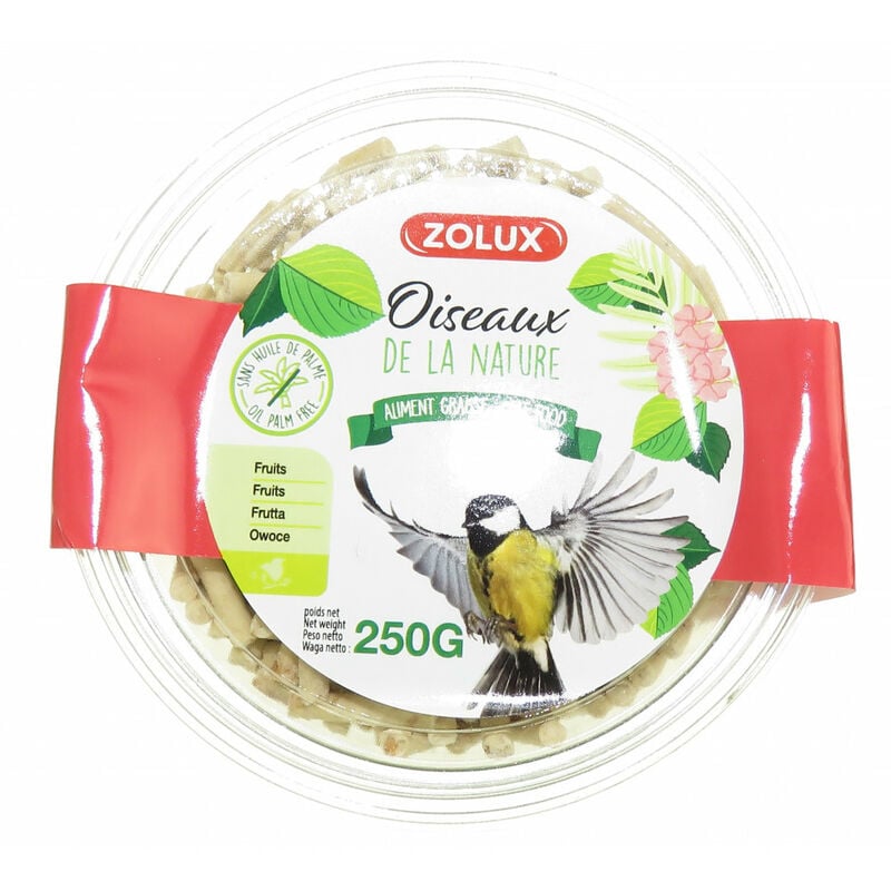 

Copa Birdy gránulos con fruta 250 gramos para pájaros