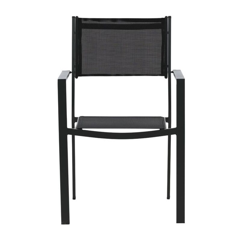 Ebuy24 - Copacabana Gartenstuhl Stapelbar Schwarz.