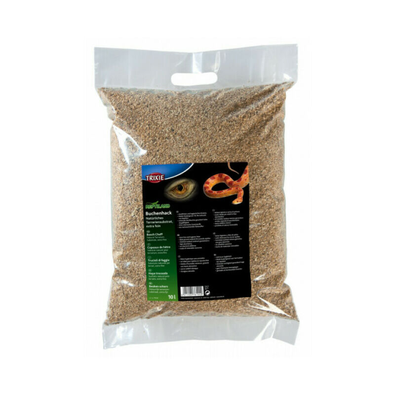 Substrat naturel extra fin en copeaux de hêtre pour reptiles en reproduction Reptiland Trixie Sac 20 litres