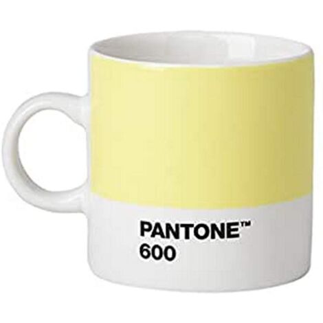 Copenhagen design Pantone Espresso, Small Coffee Cup, fine China (Ceramic), 120 ml, Light Yellow, 600 C, Porcellana, One Size