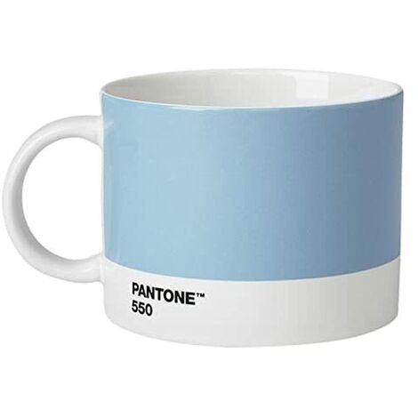 Copenhagen design Pantone Tazza di tè, Porcellana, Blu (Light Blue 550), 475 ml