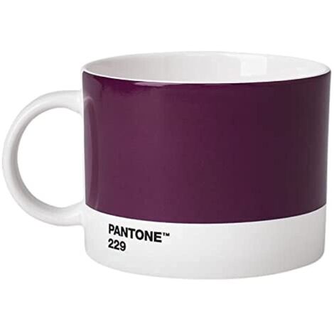 Copenhagen design Pantone Tazza di tè, Porcellana, Viola (Bordeaux 229), 475 ml
