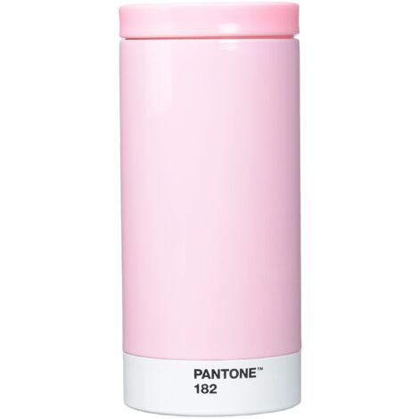 Copenhagen Design Pantone To Go 182 C Tazza Termica da Viaggio in Acciaio Inossidabile, 430 ml, Rosa Chiaro, Acciaio Inossidabile, One size