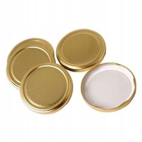 Coperchi per barattoli, oro, diametro 82 mm / 4 x 10 pz.
