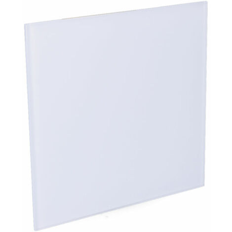 Coperchio 175x175 mm in vetro bianco opaco per aspiratore 08413 ø10cm edm