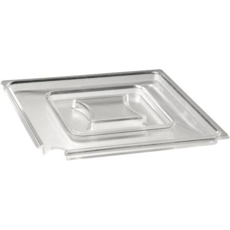 Coperchio APS Float trasparente, con incavo per cucchiaio, altezza 13 mm, lunghezza 250 mm