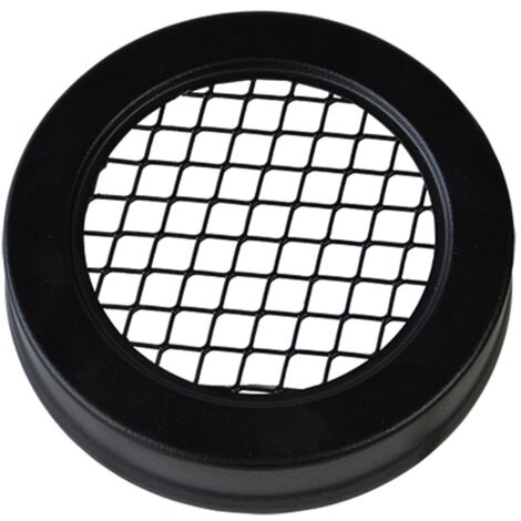 COPERCHIO CON GRIGLIA PER POSACENERE GETTACARTE colore nero