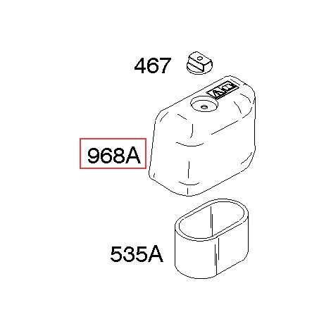 Coperchio filtro aria originale motore rasaerba BRIGGS & STRATTON 693460