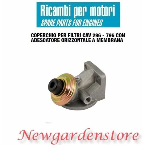 Coperchio filtro CAV 296 796 adescatore orizzontale 12085 M14x1,5 uscita destra
