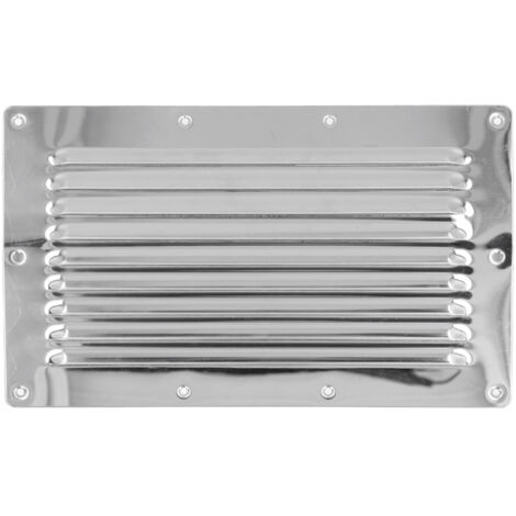 Coperchio griglia anteriore CFTGIW in acciaio inox 304, 250x150 mm con apertura da 3 mm, per barche, yacht, caravan e case.