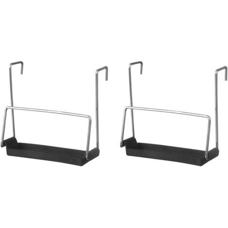 Coperchio in silicone per pentola a cottura lenta e organizer per lavello, set da 2, nero