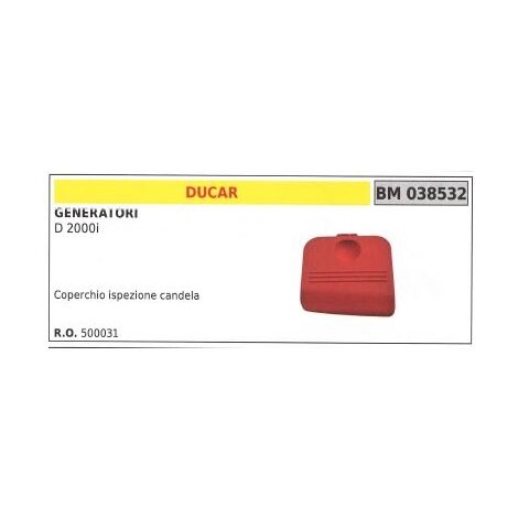 Coperchio ispezione candela DUCAR per generatore D 2000i