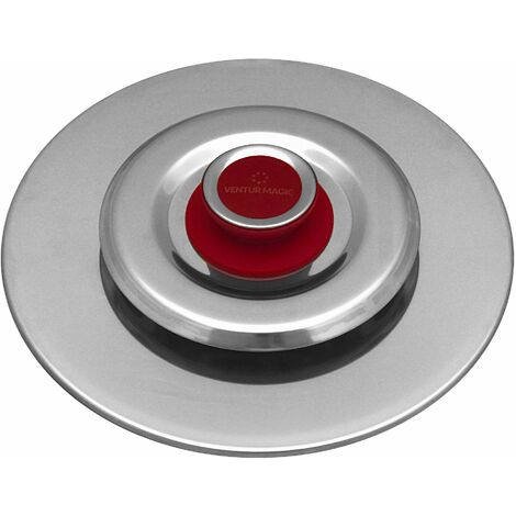 Coperchio Magico Antiodore Ø35 cm Ventur Magic in Acciaio Inox Pomolo in Bachelite Cooker Rosso
