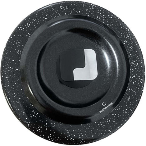 Coperchio Magico Antiodore Ventur Magic in Alluminio Ø28 cm Pomello Salvaspazio Nero
