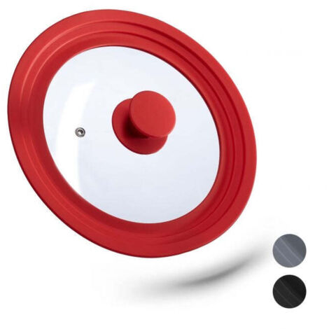 Coperchio pentola 20-24 cm con bordo in silicone