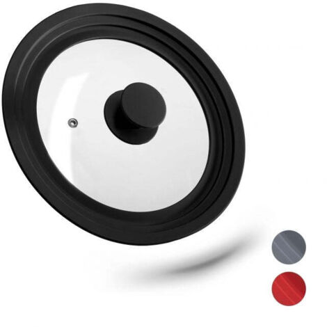 Coperchio pentola 20 24 cm con bordo in silicone