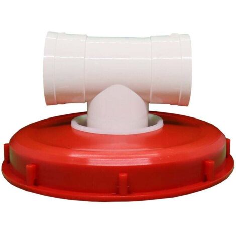 Coperchio per barile IBC Ulisem245mm, coperchio per barile IBC DN75 con filtro in nylon, raccordo per coperchio per serbatoio di acqua piovana IBC (rosso 245mm)