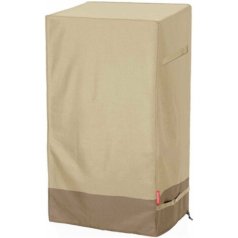 Coperchio per fumatore elettrico da esterno 600D - Coperture quadrate impermeabili per affumicatore, resistenti ai raggi UV e allo sbiadimento, resistenti e durevoli, adatte per affumicatore elettrico