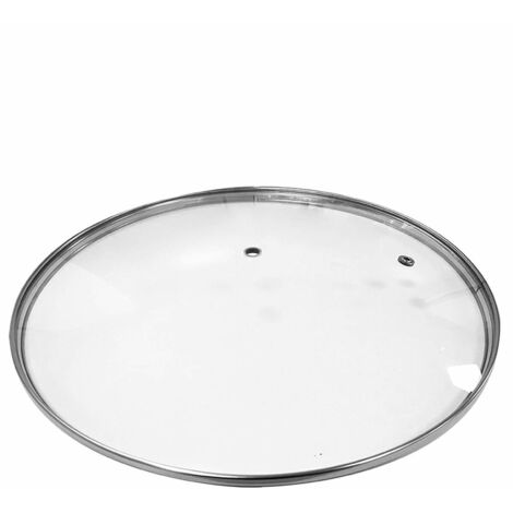 Coperchio per Padella EDM 00716 76686 Trasparente Cristallo Ø 28 cm Ricambio Pentola