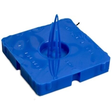 Coperchio per scatola meccanismi collegabile 65×65 mm  Azzurro