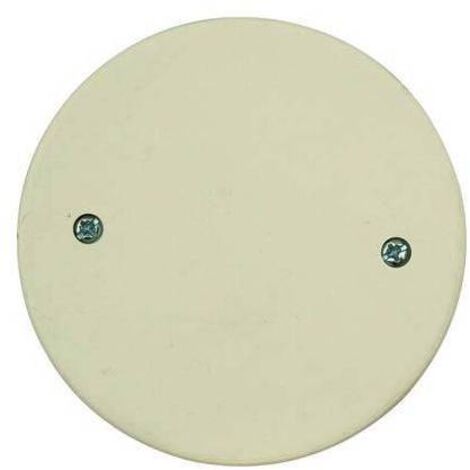 Coperchio per scatola rotonda da 65 mm con griffe bianco