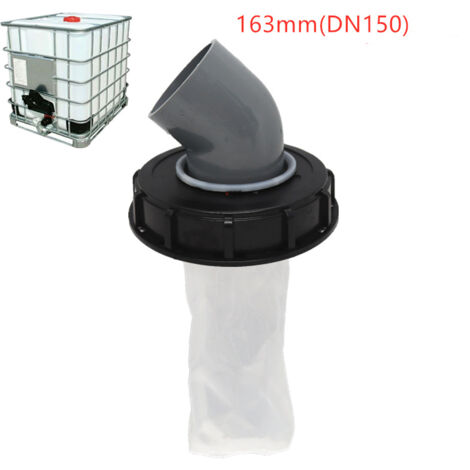 Coperchio per serbatoio IBC con filtro in nylon lavabile per serbatoio di acqua piovana IBC da 1000 litri, filtro per coperchio IBC, accessori per serbatoio IBC, filtro in nylon per acqua piovana (Ner
