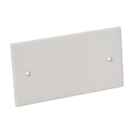 Coperchio ribassato rettangolare 4 moduli con viti bianco ip40 fanton 63994