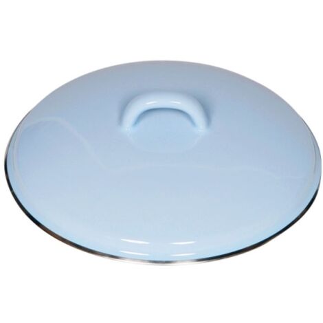 Coperchio Riess con bordo cromato Ø18cm Classico Blu Pastello