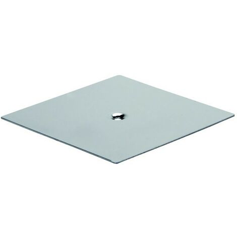 IDROWEB Coperchio tappo piattella da terra quadrata 150 X 150 mm cromato