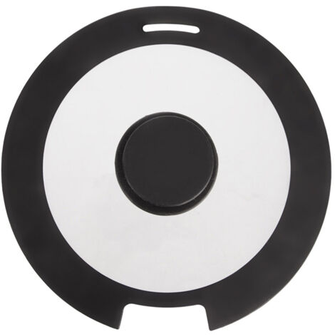 COPERCHIO UNIVERSALE IN VETRO E SILICONE CON BORDO IN VETRO E SILICONE DA 21 CM