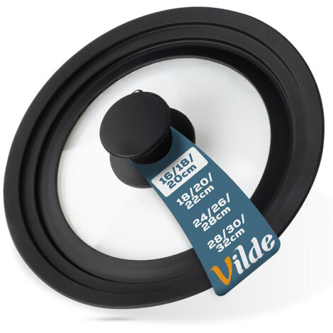 COPERCHIO UNIVERSALE IN VETRO E SILICONE PER VASCHETTE DA 16/18/20 CM