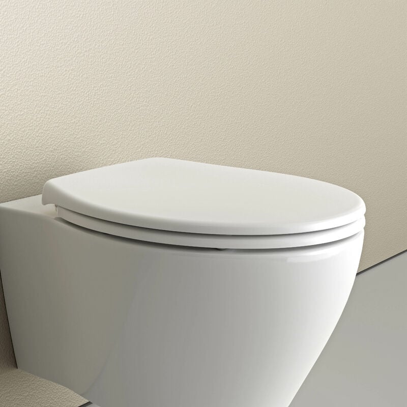 Coperchio WC Softclose Sedile WC per bambini Coperchio di ricambio U2006 - Bianco lucido