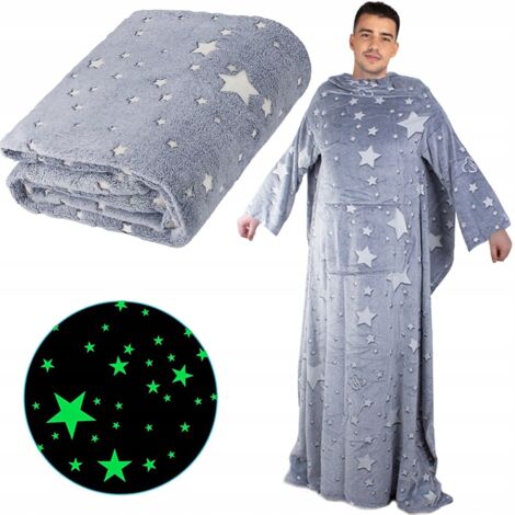 Coperta con maniche 150x200 grigio luminoso (40) GABB