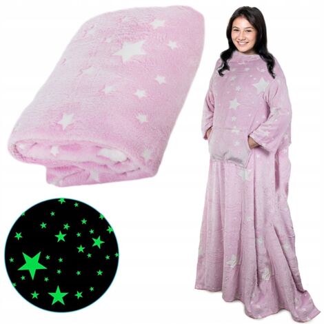 Coperta con maniche 150x200 rosa luminoso (40) GABB