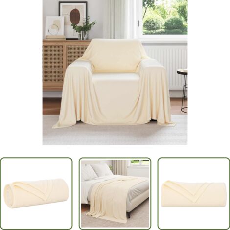 Coperta crema -  Coperta Crema 210 x 140 cm Panno