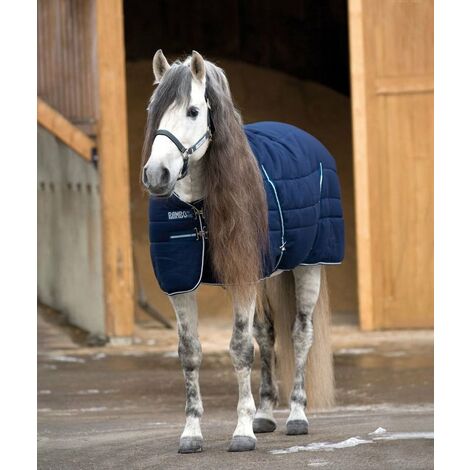 Coperta da box Rambo Ripstop 1000 denari imbottitura 200 g: 130 cm, Blu navy