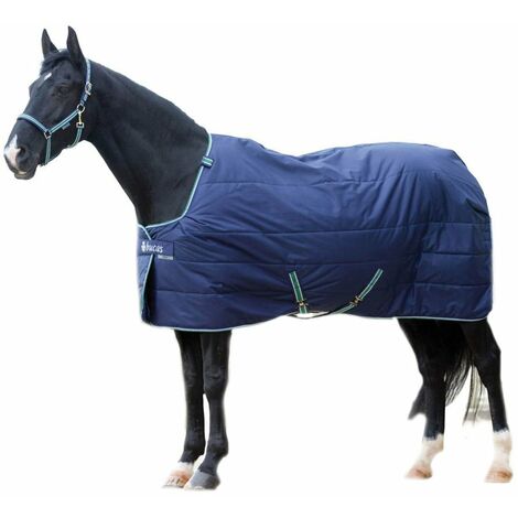 Coperta da box traspirante imbottita 300g modello Bucas Quilts: 130 cm, Blu navy