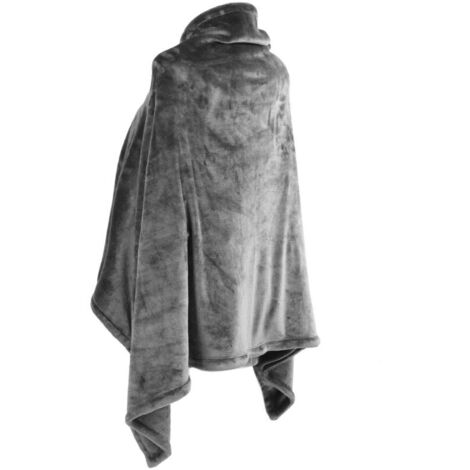 Coperta elettrica riscaldante Eosnow da 5 V con alimentazione USB, 3 livelli di riscaldamento rapido regolabili, 150x85 cm, grigia.