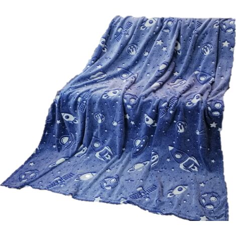 Coperta fosforescente 150x200 Galaxy Space Fluo