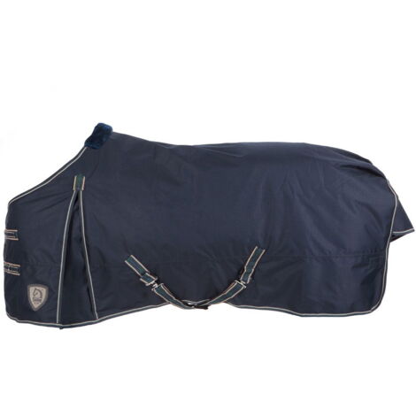 Coperta impermeabile da paddock per pony traspirante in tessuto esterno 600 Denari e imbottitura 200g: 100 cm, Blu 09
