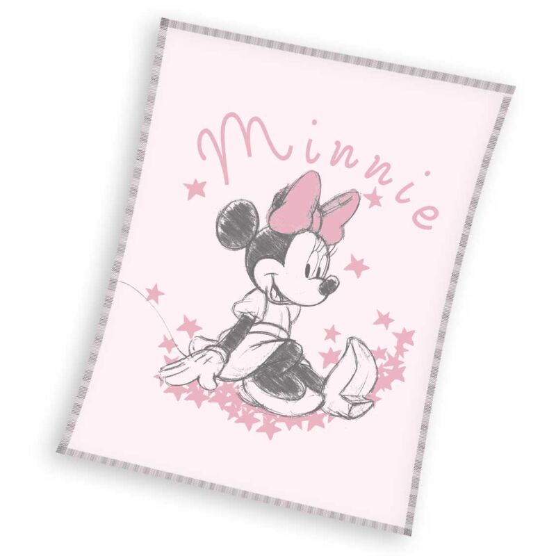 Coperta in flanella 70x100 Minnie Mouse (corallo)