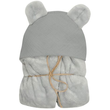 Coperta in MUSSOLA KOALA con cappuccio, 95x95