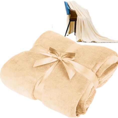 Coperta in pile Teesa, spessa e calda, 200x220