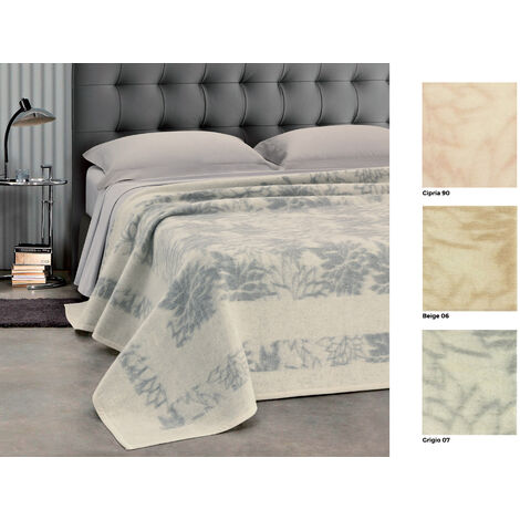 Coperta Jacquard in Misto Lana Modello Ellis, misura1 PiazzacoloreCipria 90