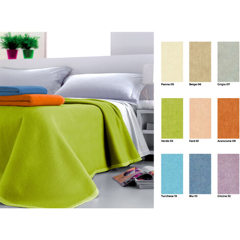Coperta Jacquard in Misto Lana Modello Jenny, misura1 PiazzacolorePanna 05
